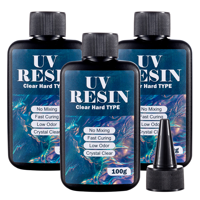 Epoxy Uv Resin Kit - 100/200/300g UV Reçine Sert Tip Kristal