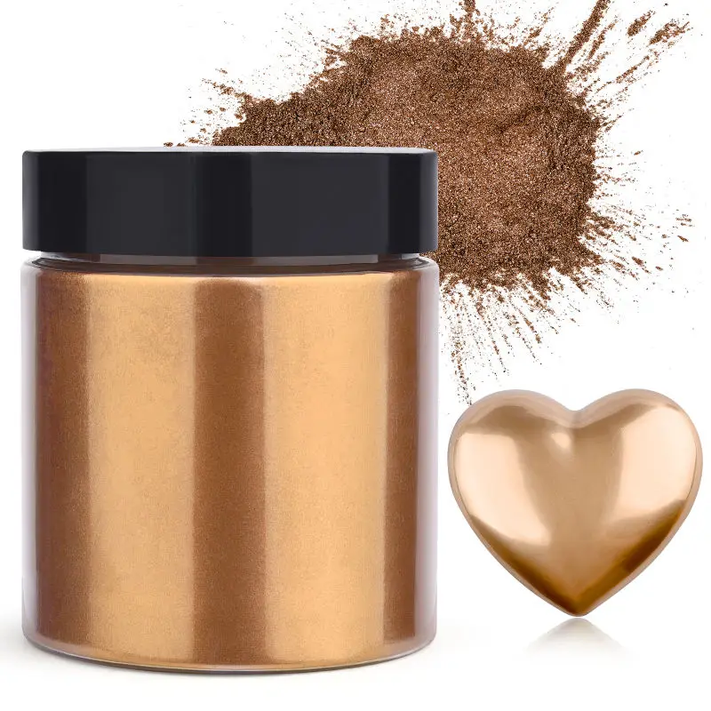 Resin Pigment Set - 50g/Şişe Metalik Sim Tozu Altın Gümüş