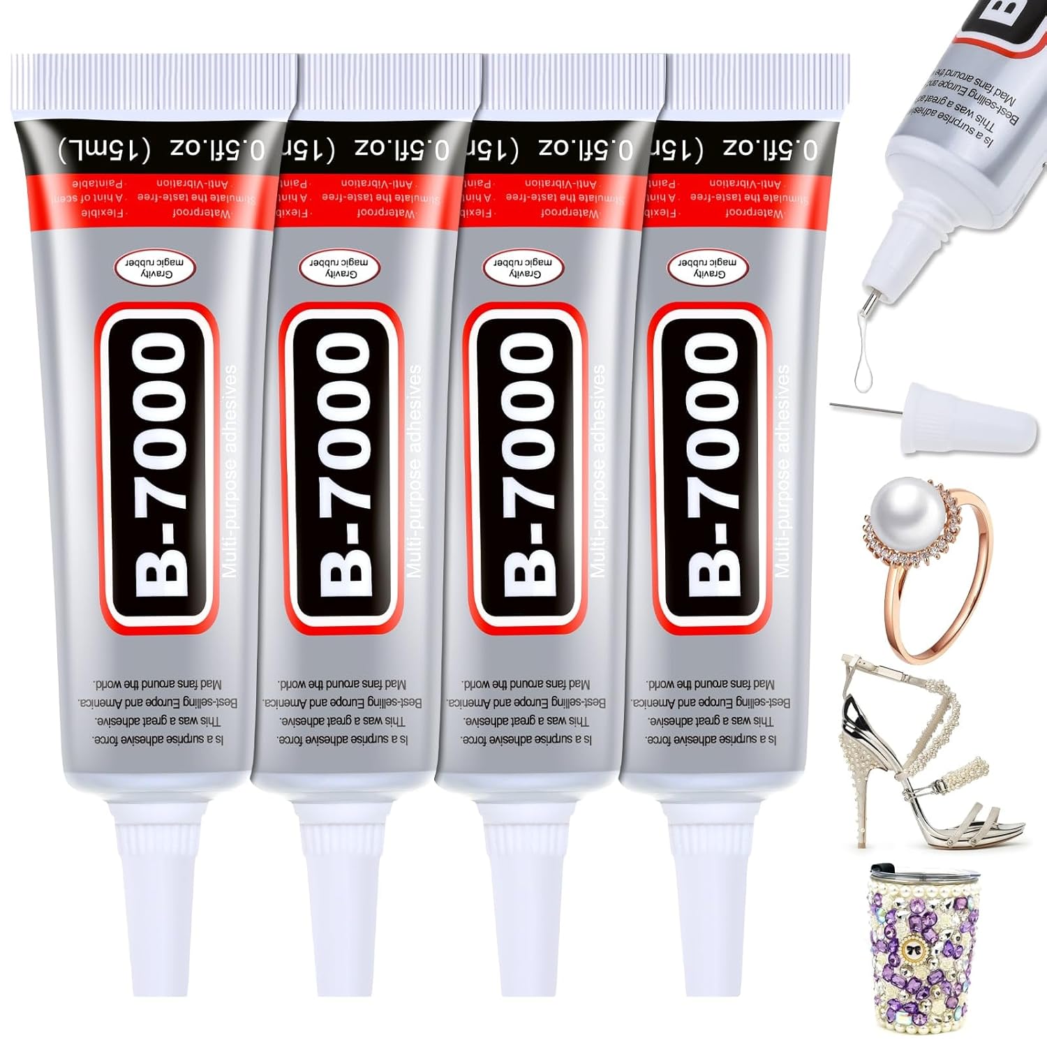 Resin Crafts - 1-10 adet B-7000 Süper Tutkal Loolifl