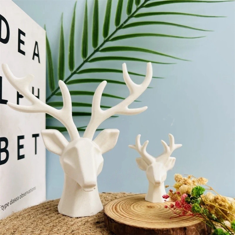Resin Craft Ideas - 2 adet Geyik Boynuzları Süs Silikon
