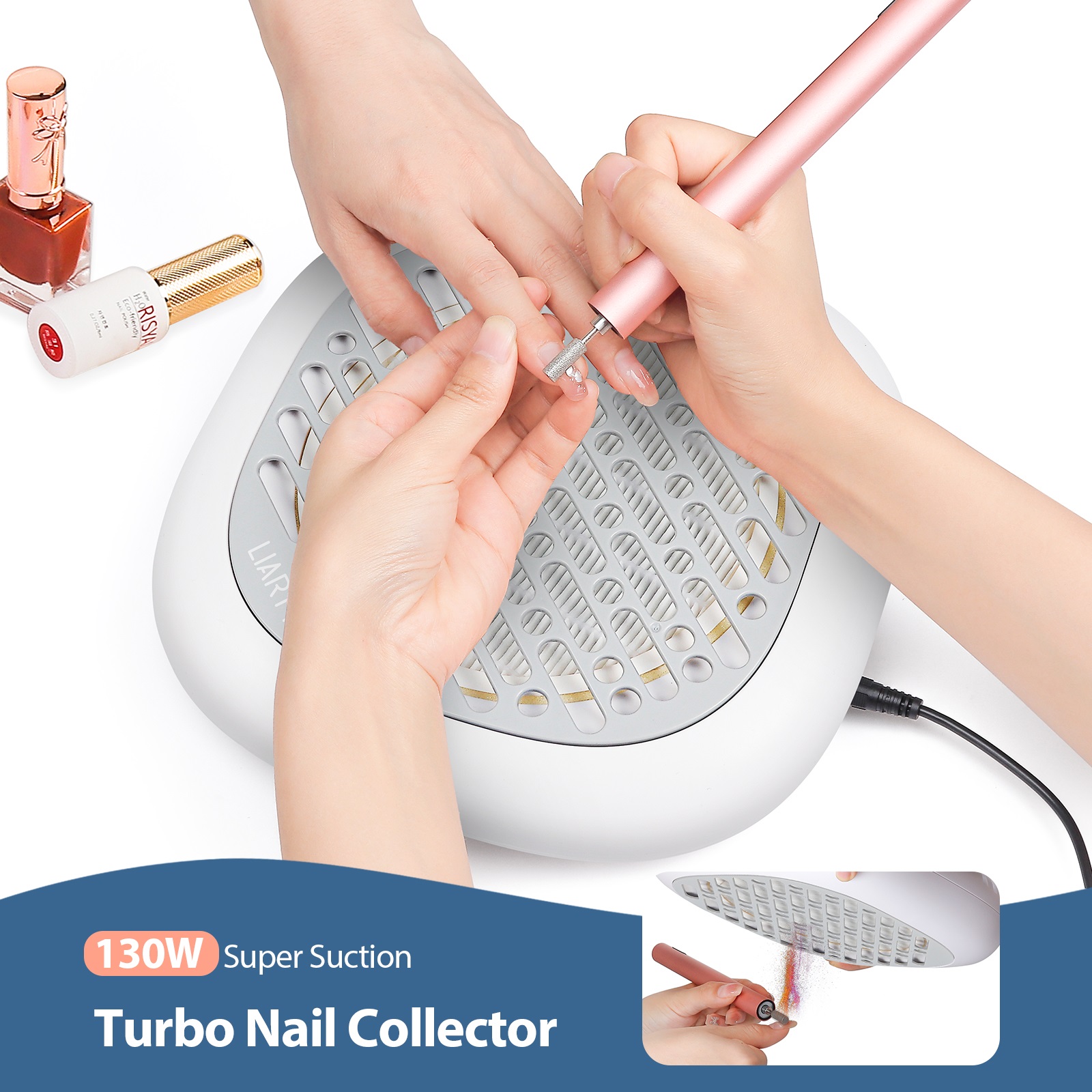 Vacuum Chamber Small - 130W Yüksek Güçlü Mini Tırnak Toz