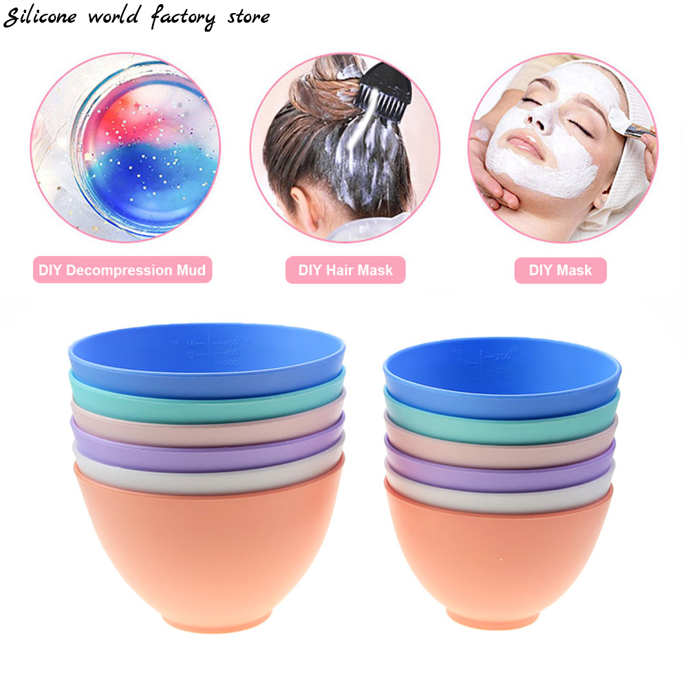 Mixing Cup Silicone - Silikon dünya 250/450ML silikon maske kase