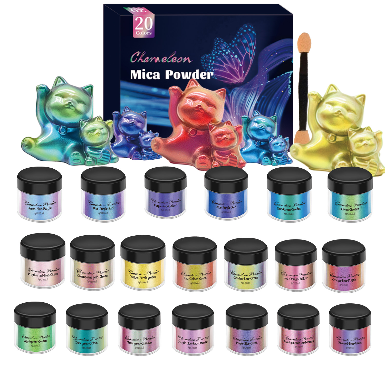 10/20 adet Ayna Bukalemunlar P - Resin Jewelry Kit incelemesi ve fiyatı