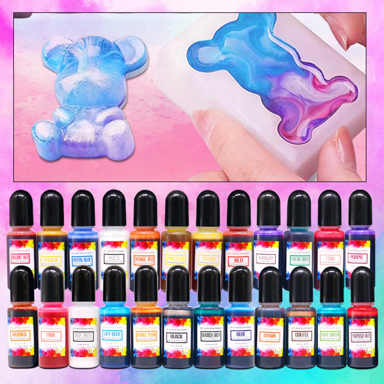 24 Adet Alkol Mürekkepleri Epo - Resin Dye Alcohol incelemesi ve fiyatı