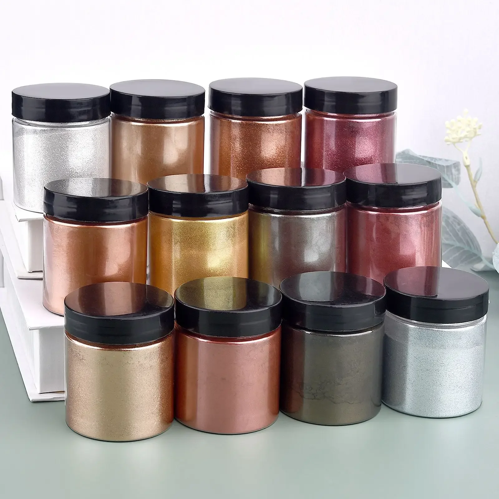 50g/Şişe Metalik Sim Tozu Altı - Resin Pigment Set incelemesi ve fiyatı