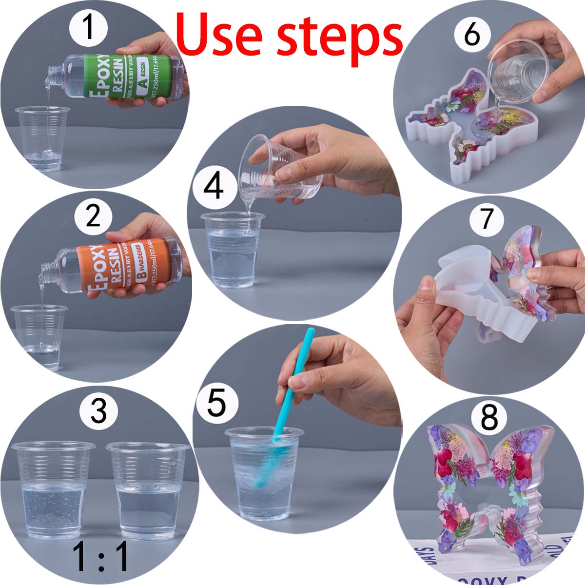 1:1 Oranı Epoksi Reçine Kiti A - Resin Jewelry Kit incelemesi ve fiyatı