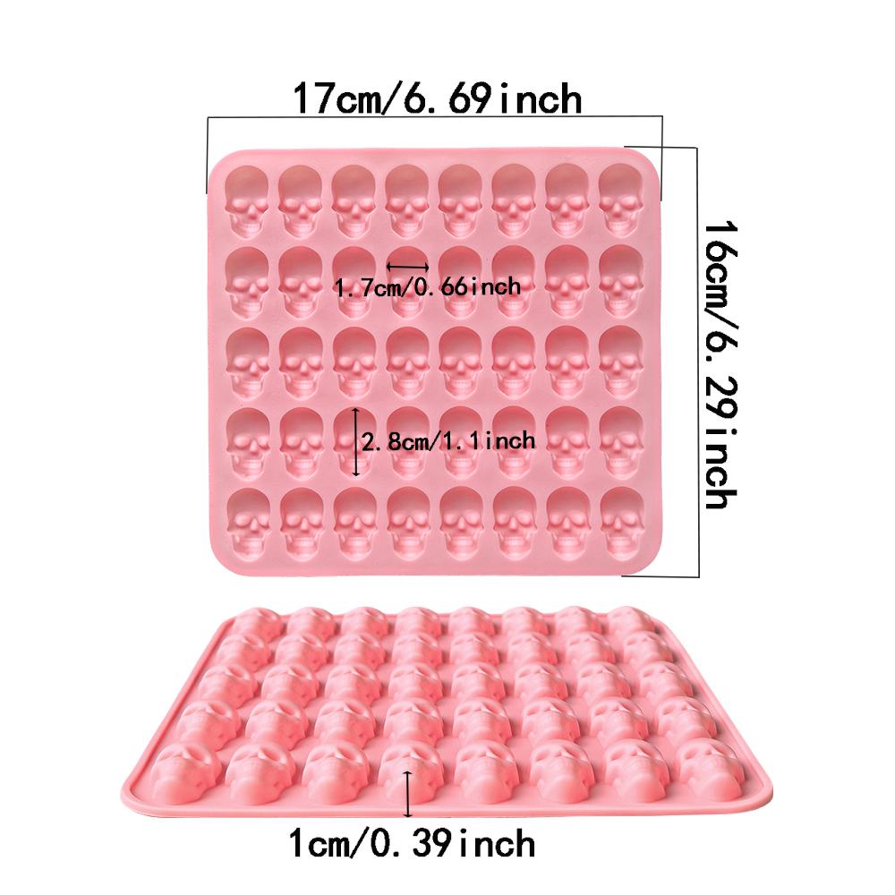 1 adet 40 delik kafatası şekil - Silicone Mold Tray incelemesi ve fiyatı