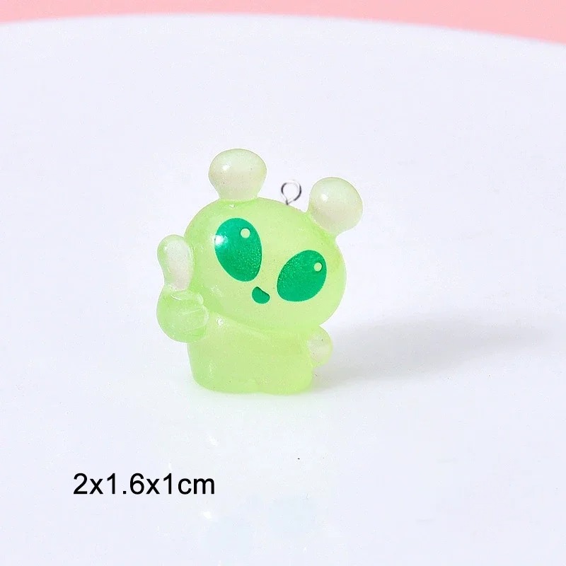 10 adet sevimli Mini yeşil uza - Resin Craft Projects incelemesi ve fiyatı
