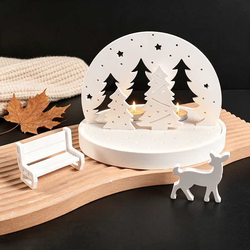 Noel Geyiği Tealight Mumluk Si - Silicone Mold Tray incelemesi ve fiyatı