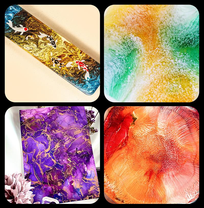 1 takım Sanat Mürekkep Alkol E - Resin Dye Alcohol incelemesi ve fiyatı