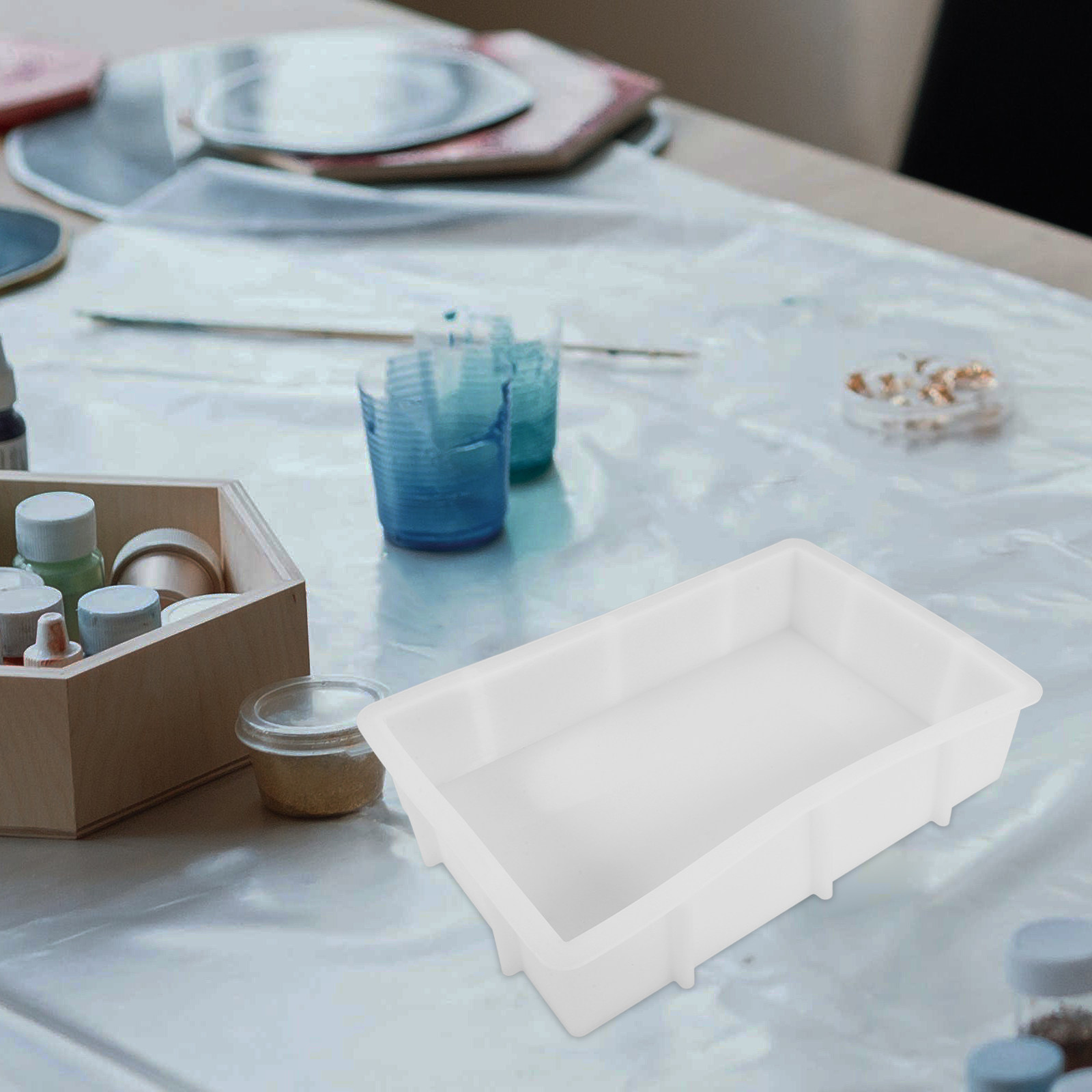 Büyük Dikdörtgen Reçine Siliko - Silicone Mold Tray incelemesi ve fiyatı