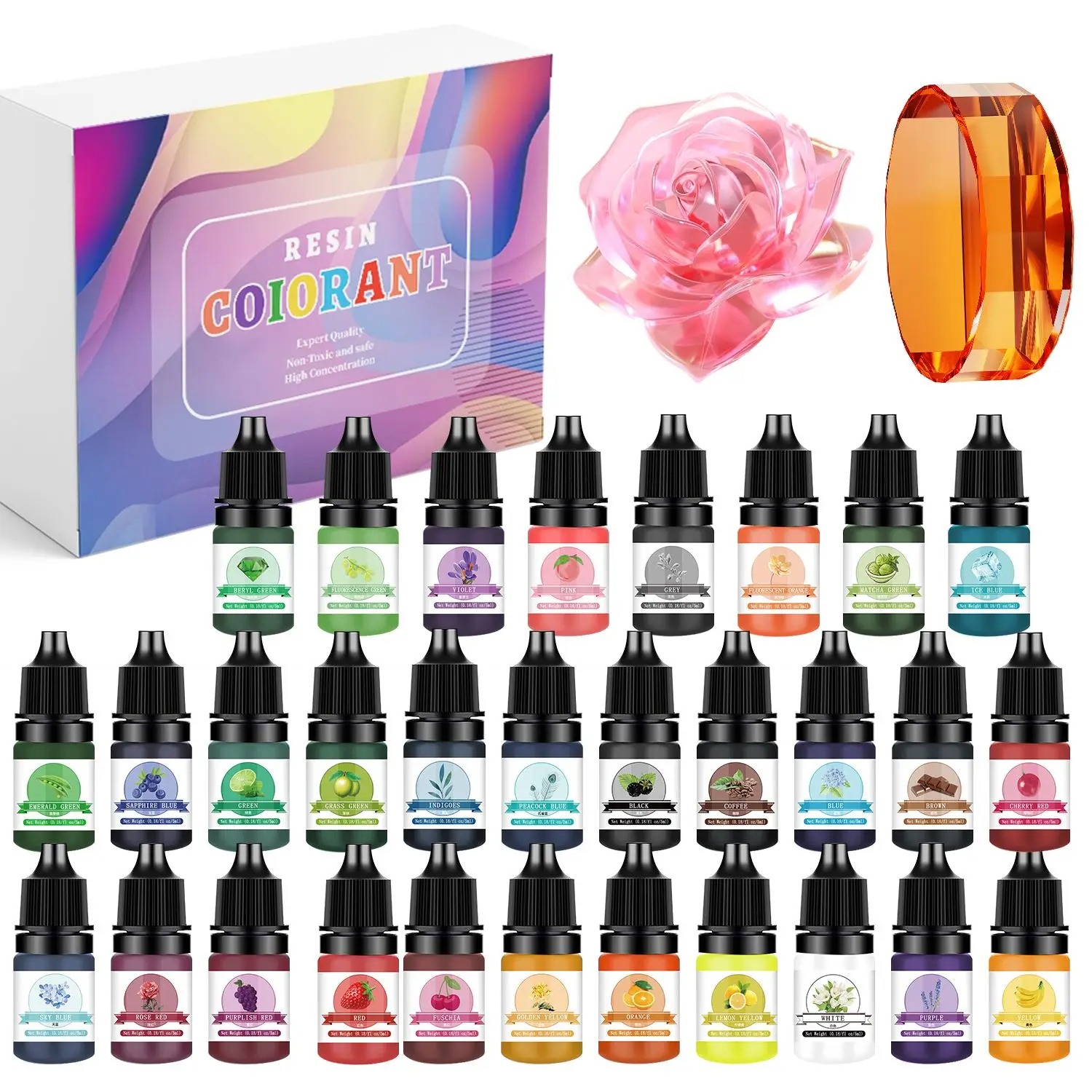 30 Renk 5ml Epoksi Reçine Pigm - Resin Jewelry Kit incelemesi ve fiyatı
