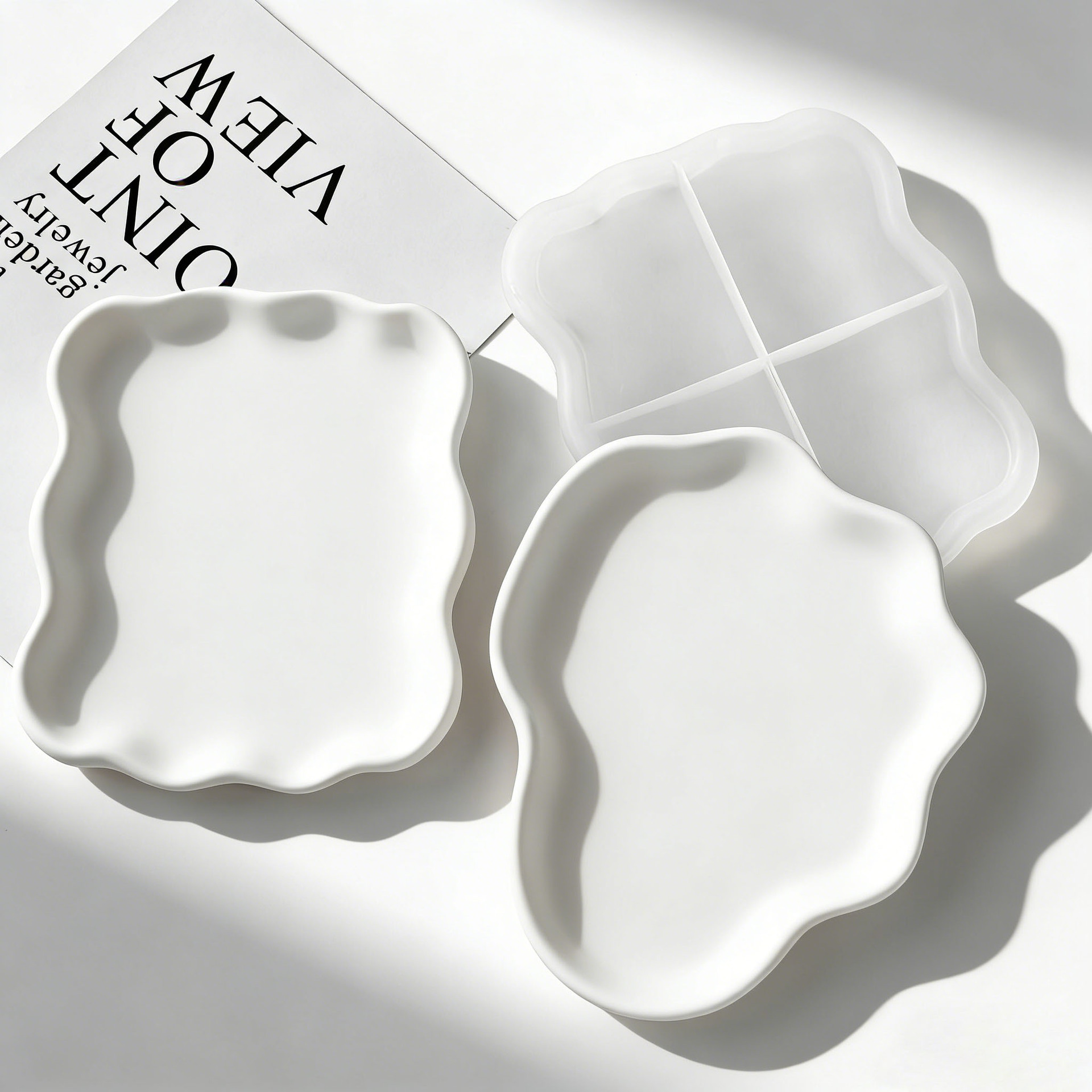 DIY Geometrik Dalga Alçı Barda - Serving Tray Mold incelemesi ve fiyatı