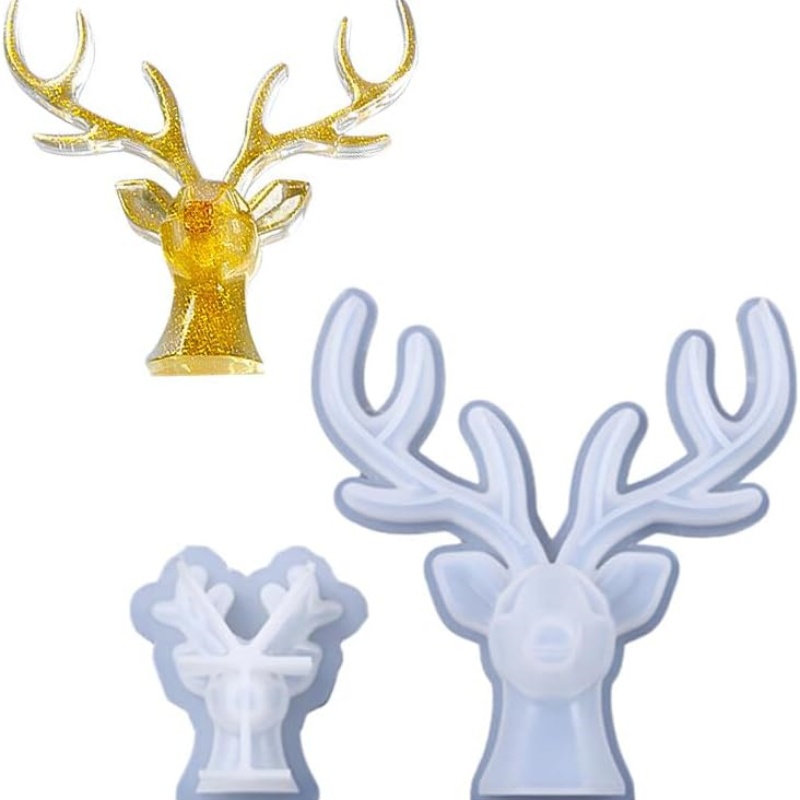 2 adet Geyik Boynuzları Süs Si - Resin Craft Ideas incelemesi ve fiyatı