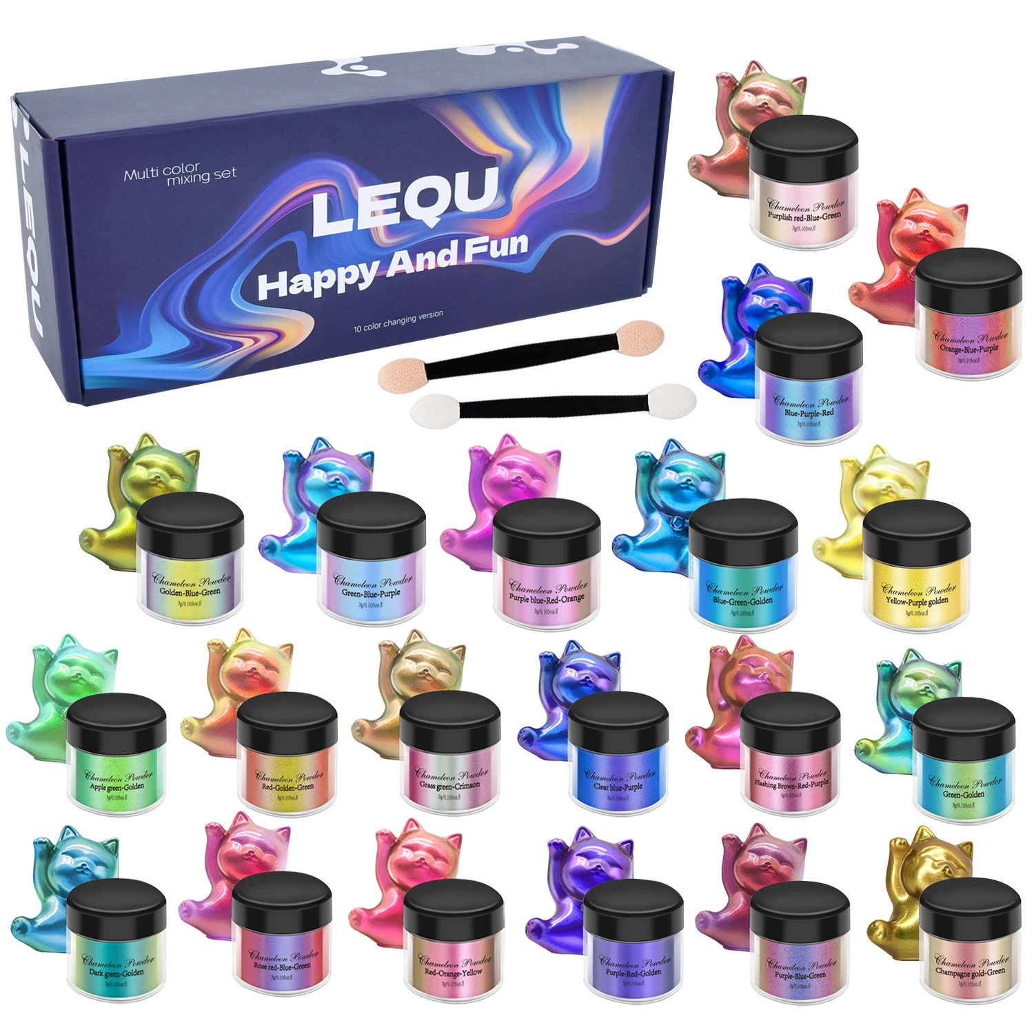 Bir dizi bukalemun pembesi tır - Resin Pigment Set incelemesi ve fiyatı