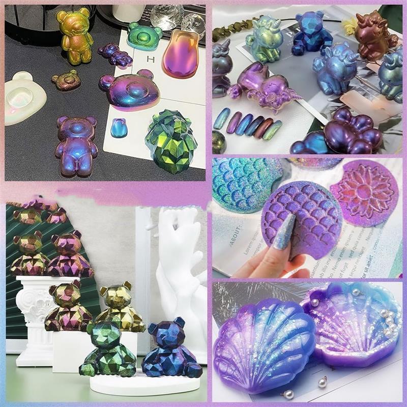 3g ayna chamemunlar reçine Pig - Resin Pigment Set incelemesi ve fiyatı