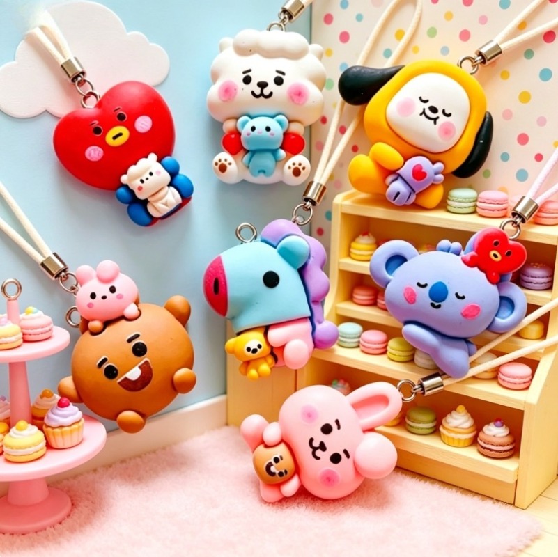 7 adet BT21 Reçine Karikatür F - Resin Crafts incelemesi ve fiyatı