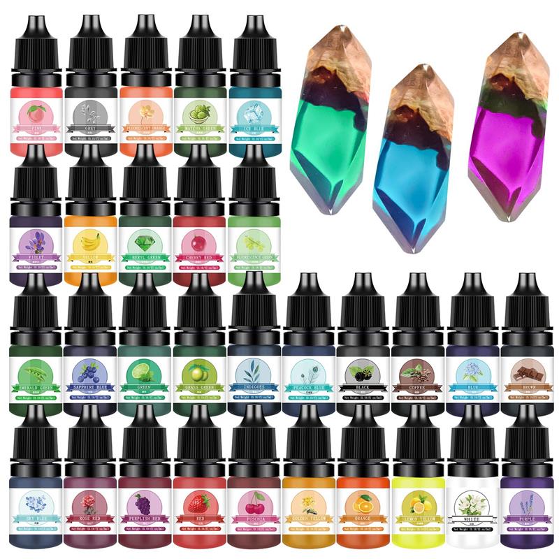 5 ml 30 Renk Reçine Pigment Sı - Resin Ocean Wave Mold incelemesi ve fiyatı