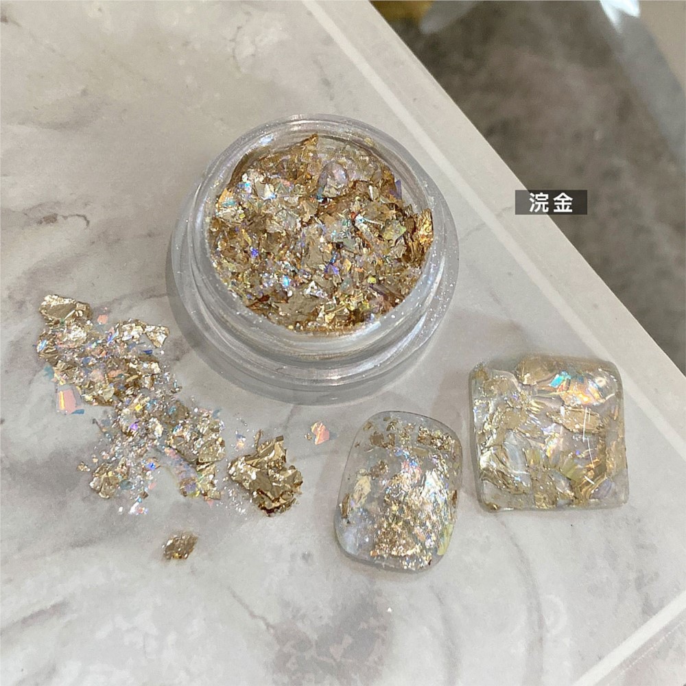 4 kavanoz Sparkly Altın Gümüş  - Gold Foil Flakes incelemesi ve fiyatı