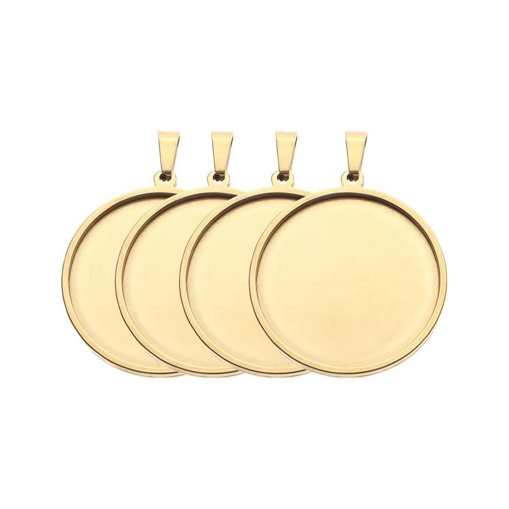 5 adet/grup paslanmaz çelik yu - Bezels Set Pendant incelemesi ve fiyatı
