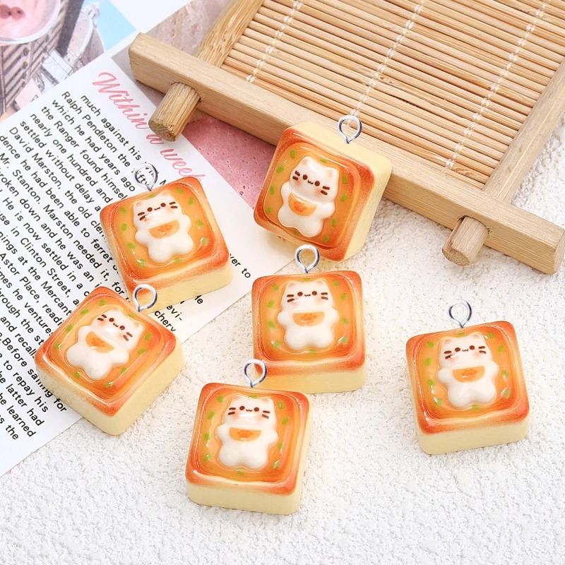 10 adet Kawaii Kedi Tost Ekmeğ - Resin Craft Projects incelemesi ve fiyatı
