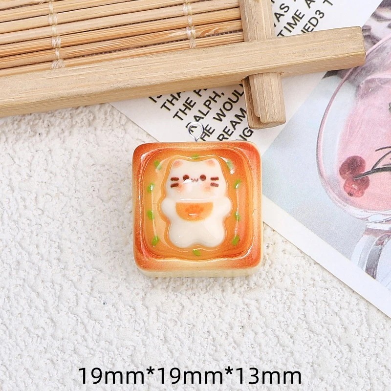 10 adet Kawaii Kedi Tost Ekmeğ - Resin Craft Projects incelemesi ve fiyatı