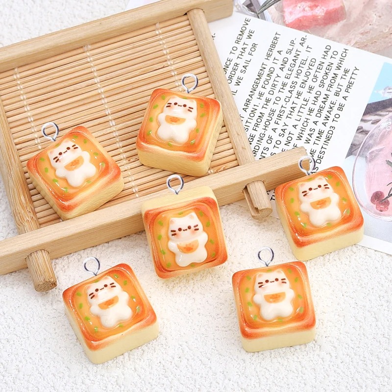 10 adet Kawaii Kedi Tost Ekmeğ - Resin Craft Projects incelemesi ve fiyatı