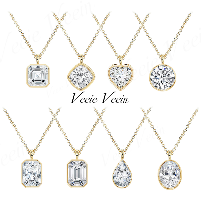 Veeie Veein Jewelry 3 karat Dü - Bezels Set Pendant incelemesi ve fiyatı