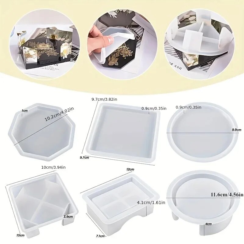 Coaster Reçine Kalıp Seti 1 ad - Serving Tray Mold incelemesi ve fiyatı