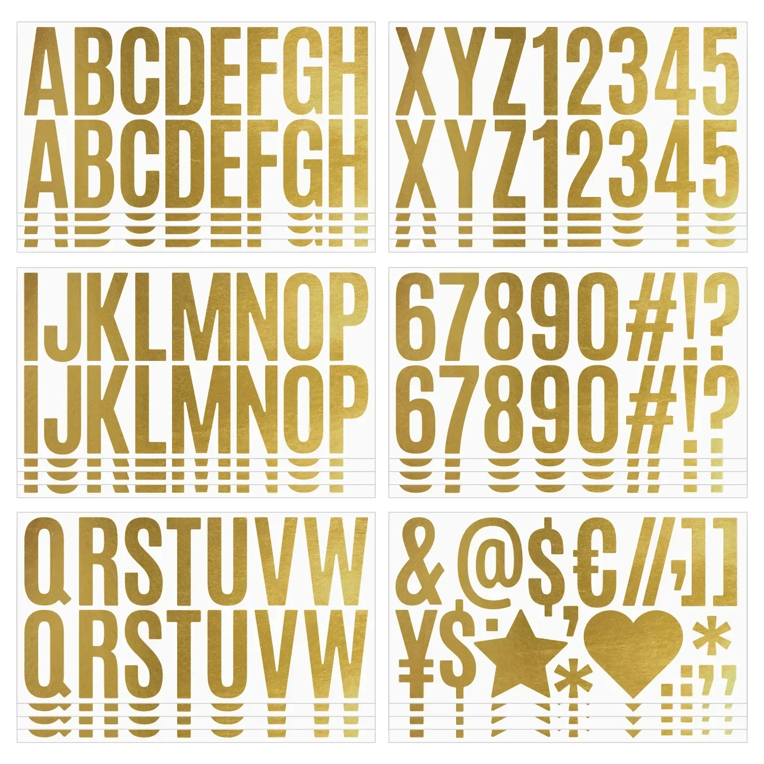 100 Adet 6 Yaprak Altın Mektup - Gold Foil Flakes incelemesi ve fiyatı