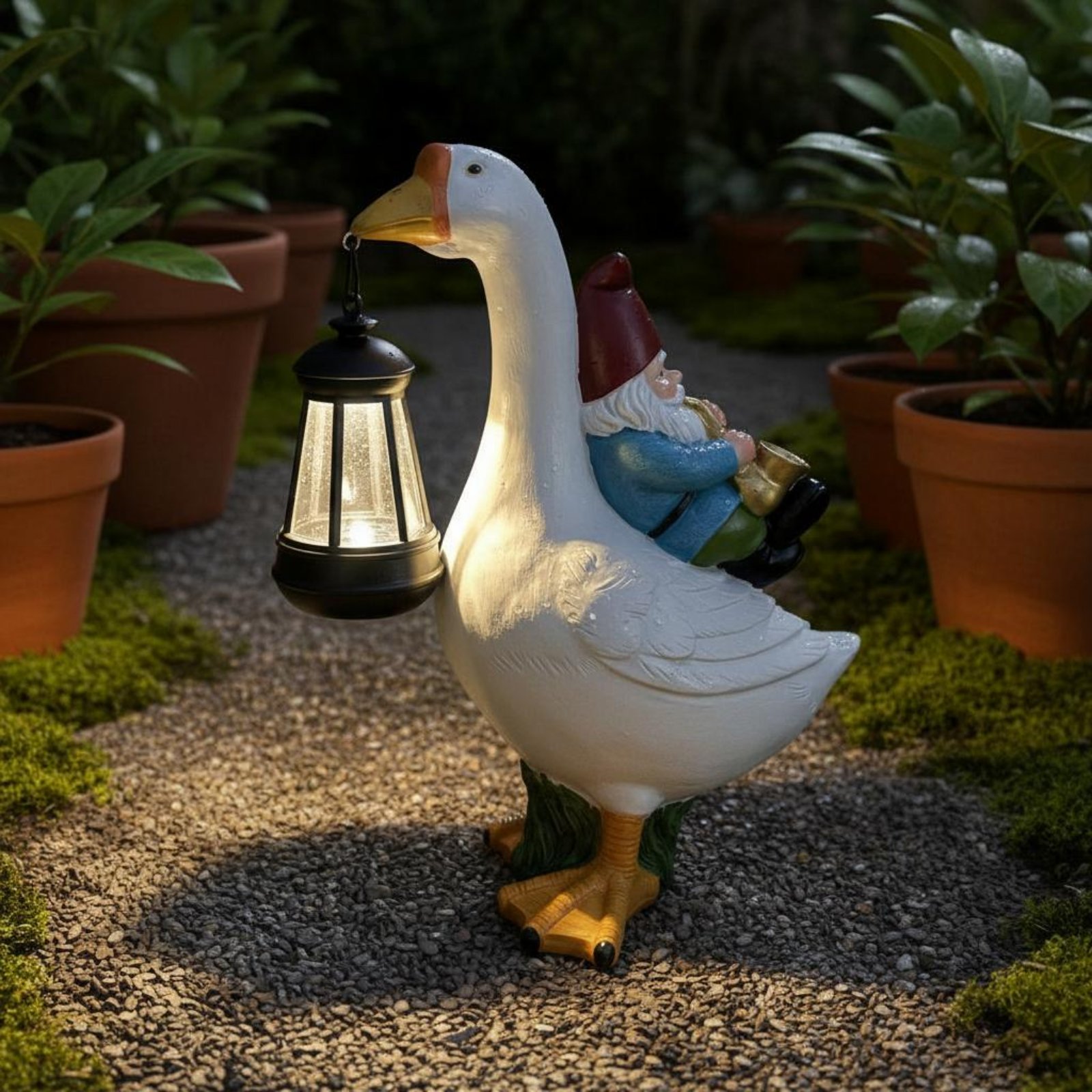 Gnome Sığırlara Binen Heykel F - Resin Crafts incelemesi ve fiyatı