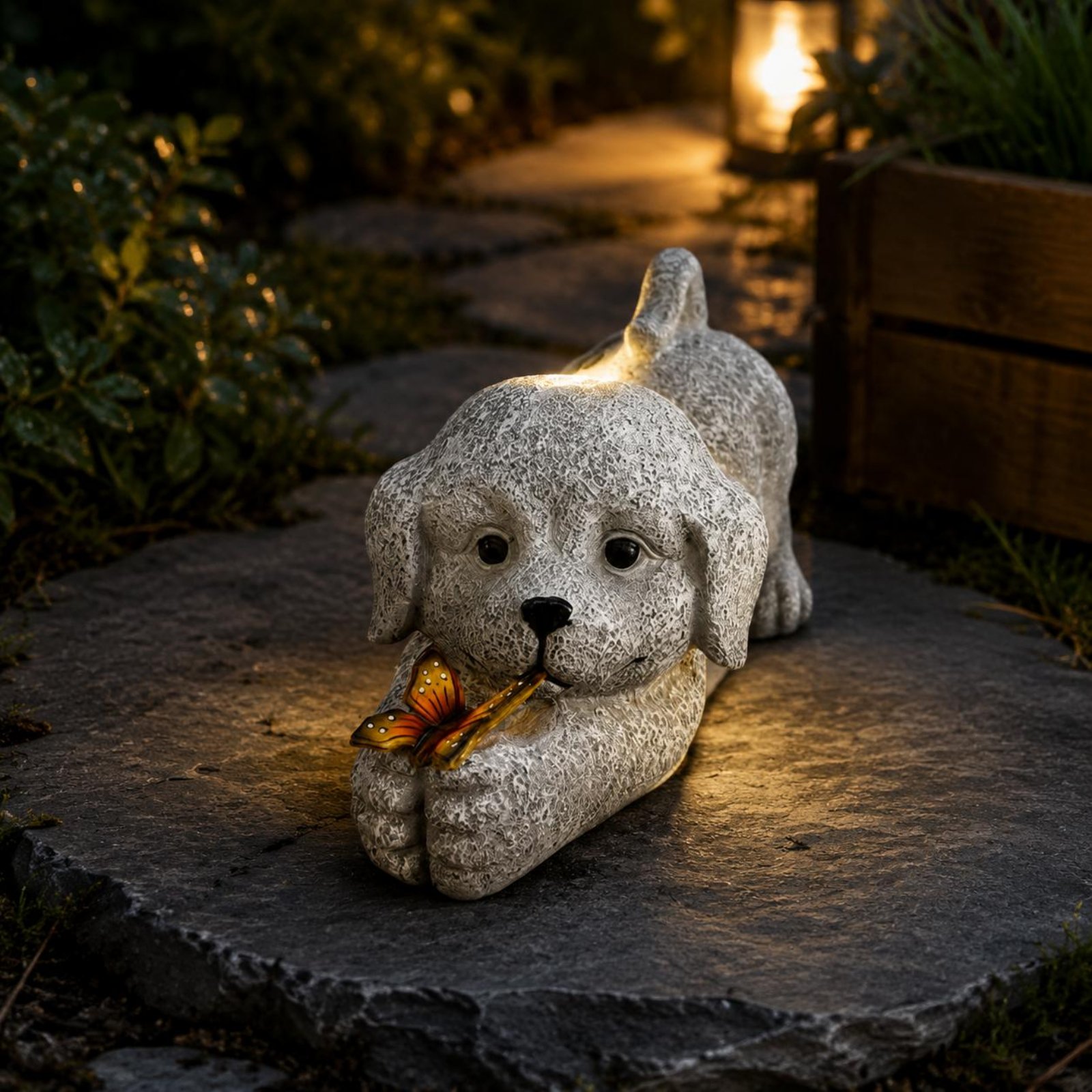 Güneş Enerjili Köpek Heykeli R - Resin Crafts incelemesi ve fiyatı