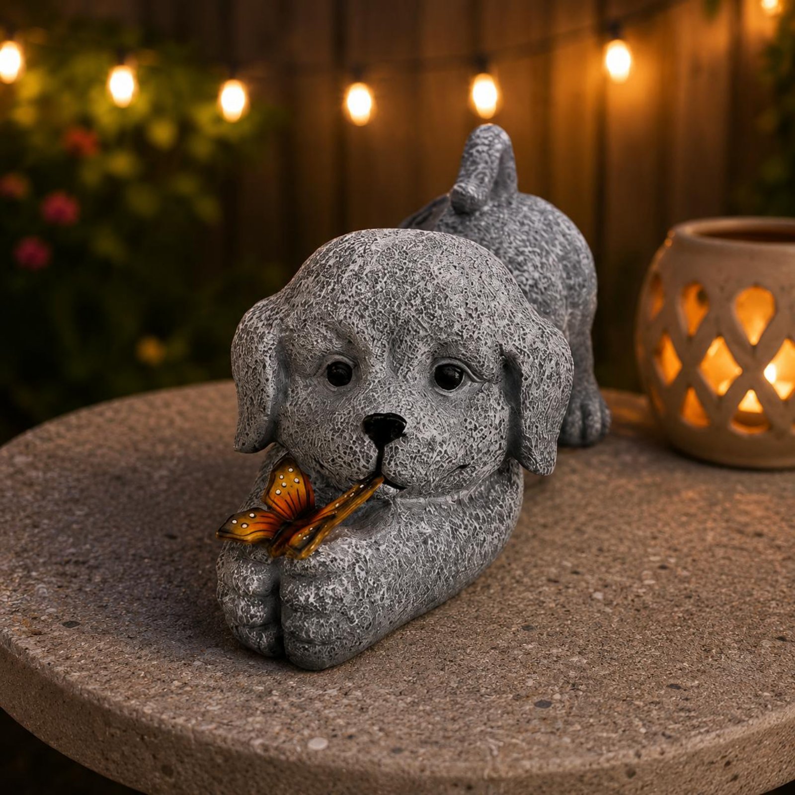 Güneş Enerjili Köpek Heykeli R - Resin Crafts incelemesi ve fiyatı