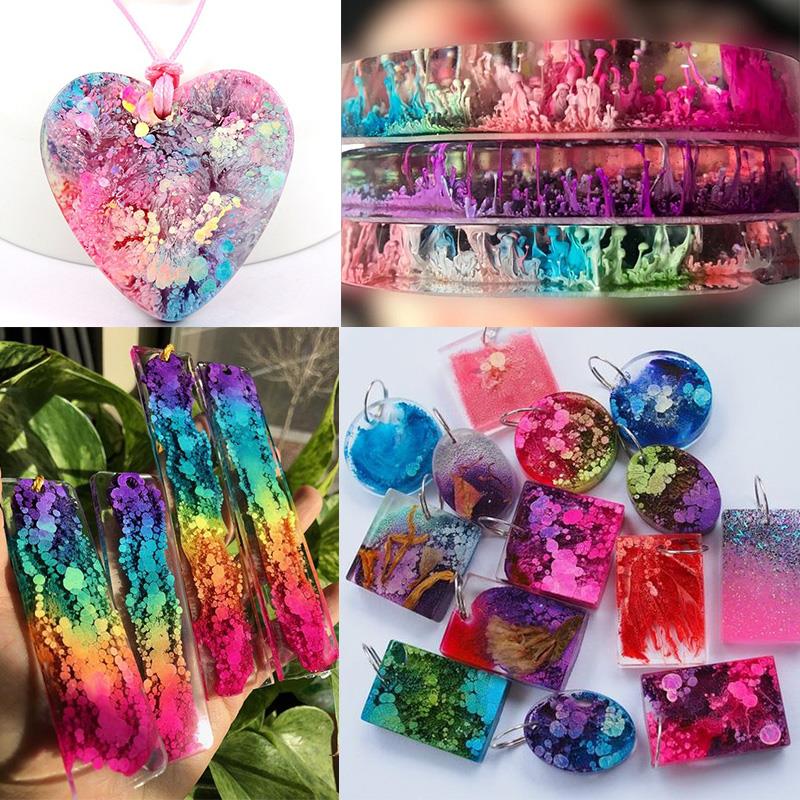 24 renk 10ml sanat mürekkep al - Resin Dye Alcohol incelemesi ve fiyatı