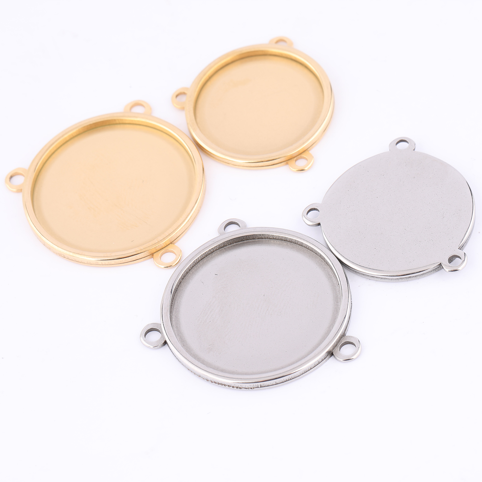 5 adet Paslanmaz Çelik Altın K - Bezels Set Pendant incelemesi ve fiyatı