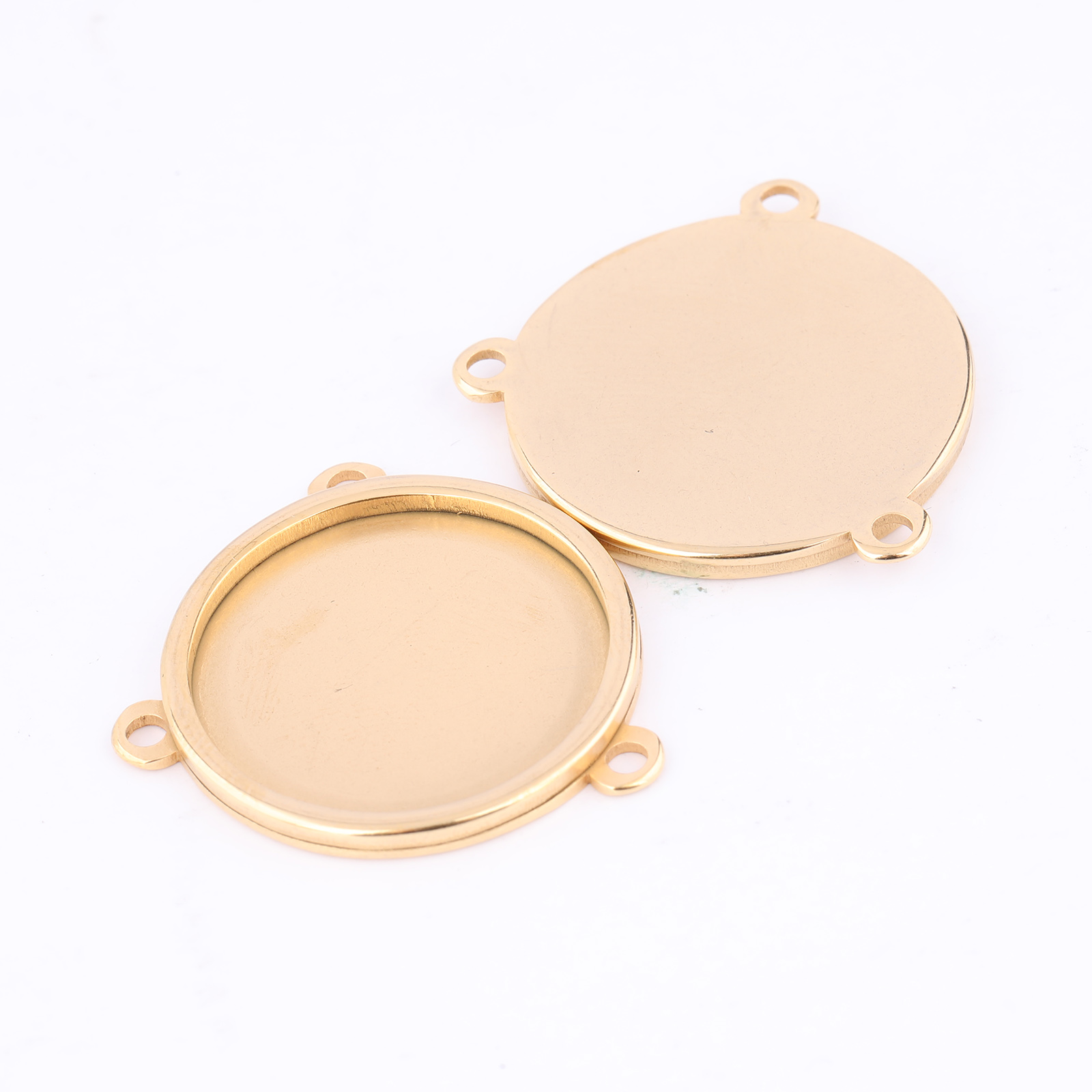 5 adet Paslanmaz Çelik Altın K - Bezels Set Pendant incelemesi ve fiyatı