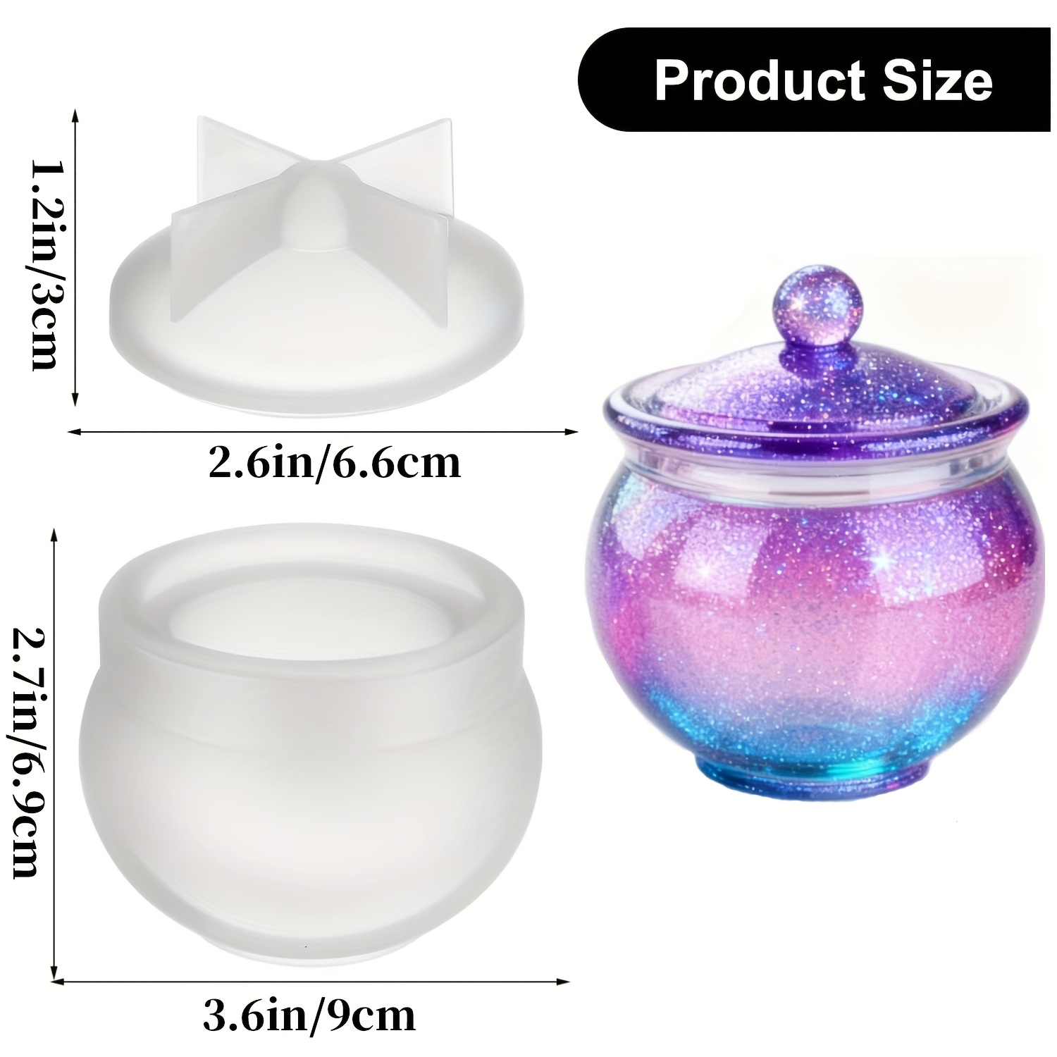 1 takım yuvarlak reçine kalıp  - Resin Jewelry Kit incelemesi ve fiyatı