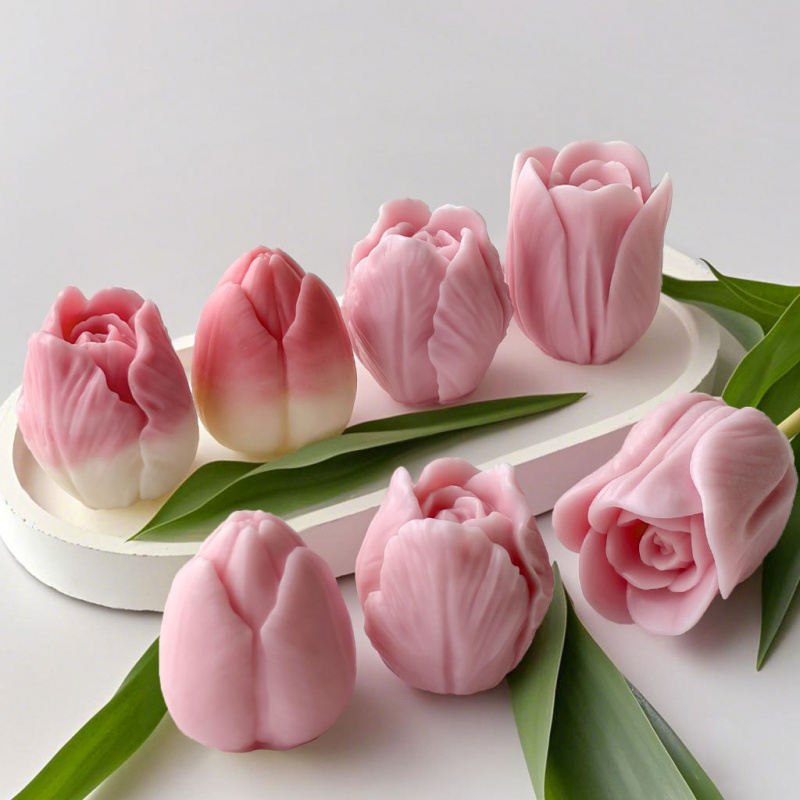 2026 Yeni 3D Lale Silikon Mum  - Resin Craft Ideas incelemesi ve fiyatı