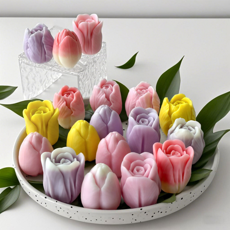 2026 Yeni 3D Lale Silikon Mum  - Resin Craft Ideas incelemesi ve fiyatı