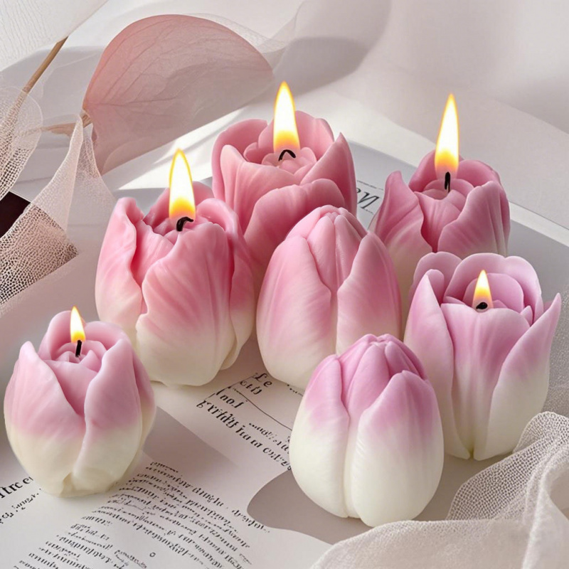 2026 Yeni 3D Lale Silikon Mum  - Resin Craft Ideas incelemesi ve fiyatı