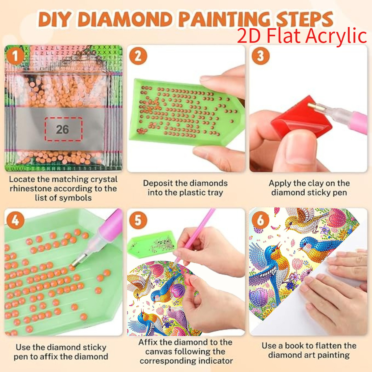 2D Düz Akrilik, 5D DIY Elmas B - Resin Craft For Beginners incelemesi ve fiyatı